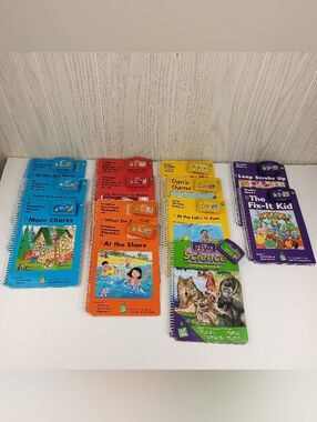 LeapFrog School House Leap Pad Lot 13 Books & Cartridges only, levels 1 3 4 5 6.